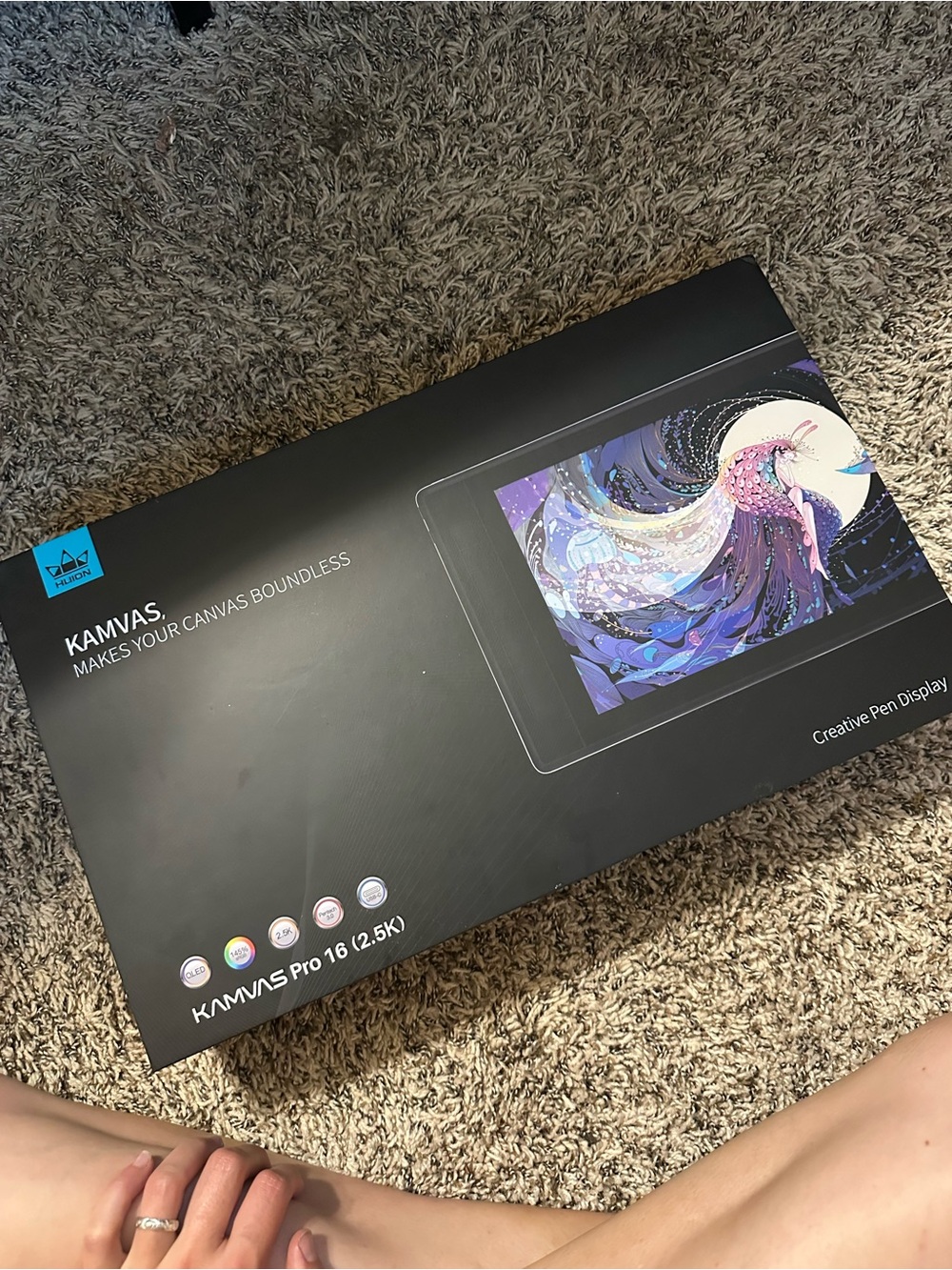 HUION Kamvas Pro 16 (2.5K) Graphic Drawing Tablet - Black